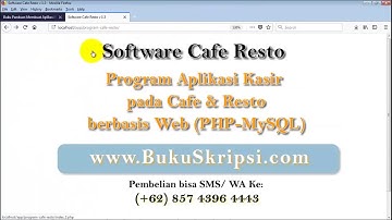 Paket Buku & Software Aplikasi Kasir Restoran & Cafe Berbasis Web dengan PHP-MySQL