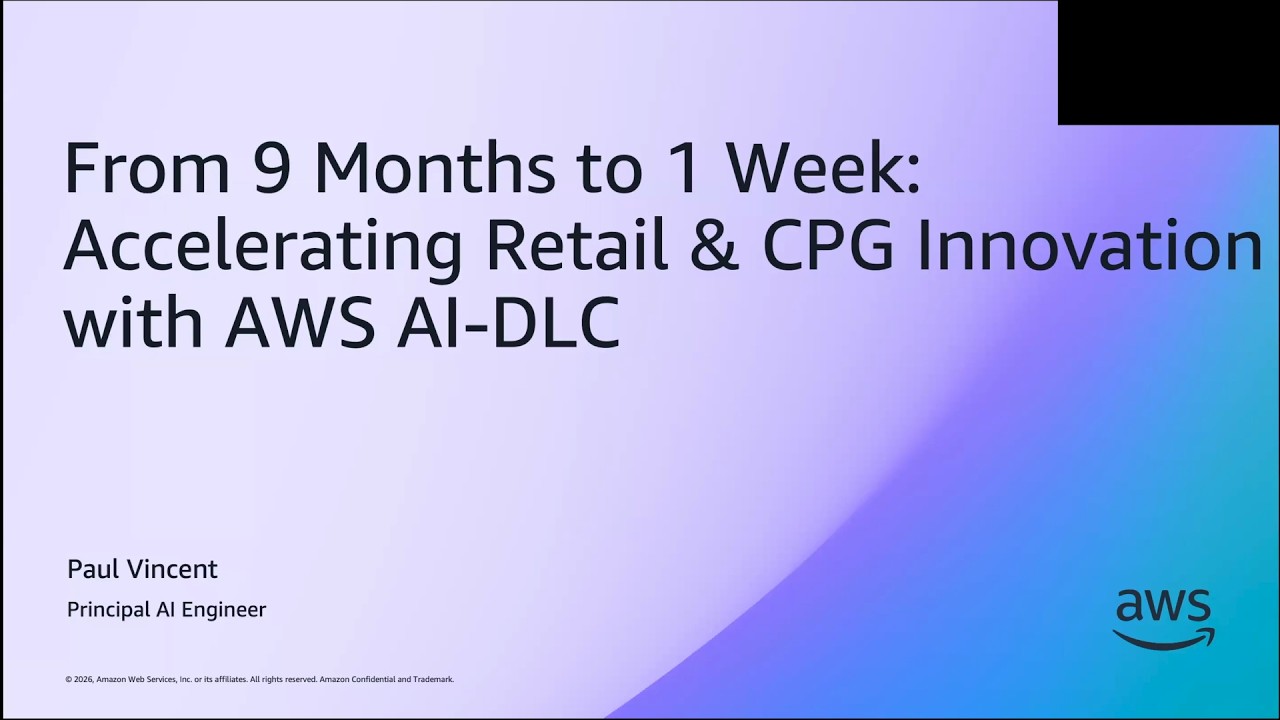 Q2 2026 Retail Meetup | 9 Months to 1 Week with AWS AI-DLC | AWS Events