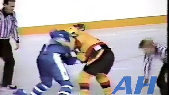 NHL Oct. 13, 1986 Stan Smyl,VCR v Alain Cote,QUE V...