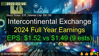Intercontinental Exchange (ICE|$91.5B) - 2024 Full Year Earnings Analysis