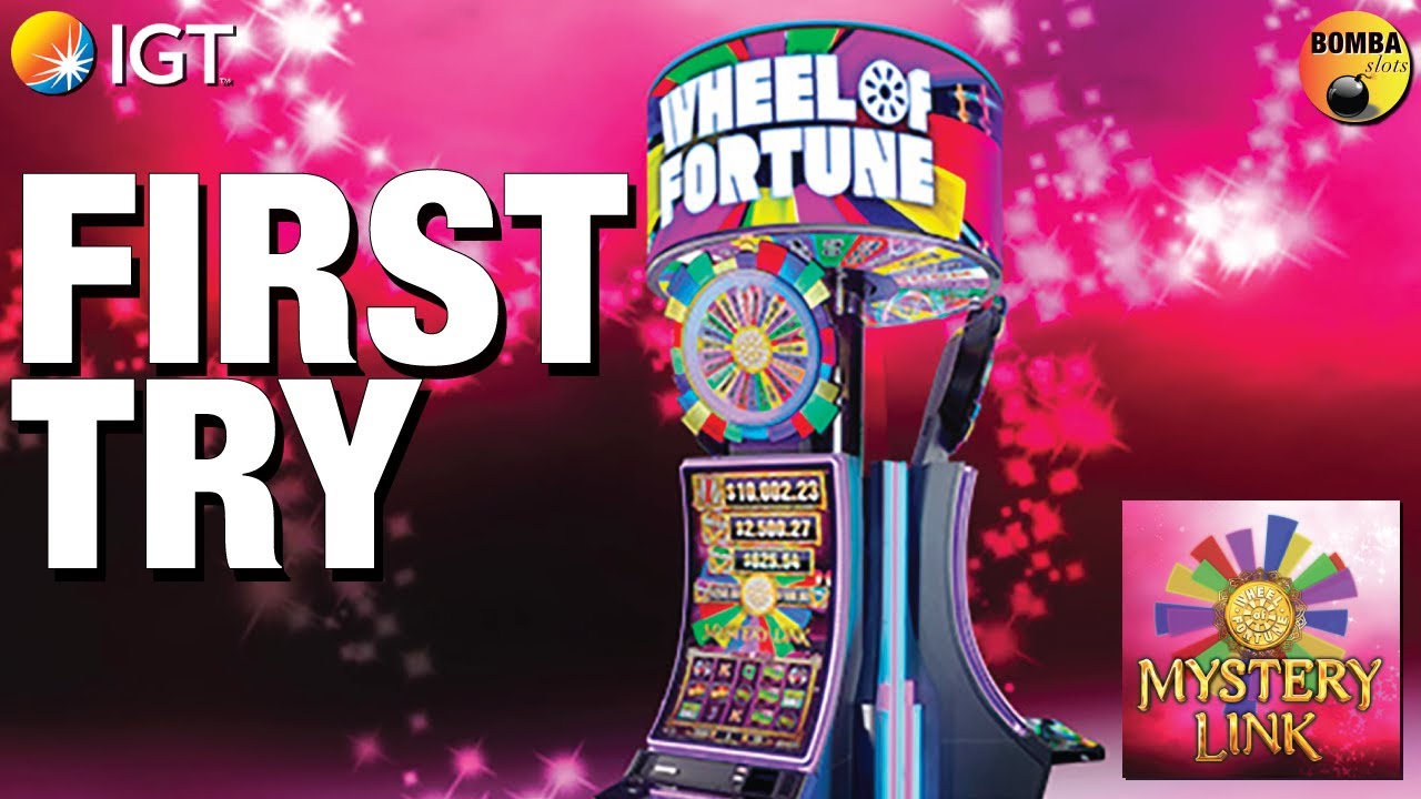 FIRST TRY on 🎡 Mystery Link Wheel of Fortune 🎡 in Las Vegas - Casino Slot Machine Play 🎰