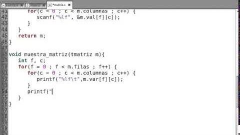 Lenguaje C: Ejercicios con Matrices II