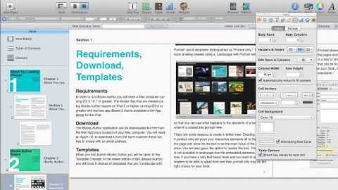 Overview of the Top Tool Bar in iBooks Author