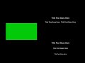 Green Screen Ending Credits