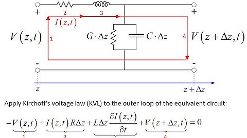 Lecture -- Transmission Line Equations