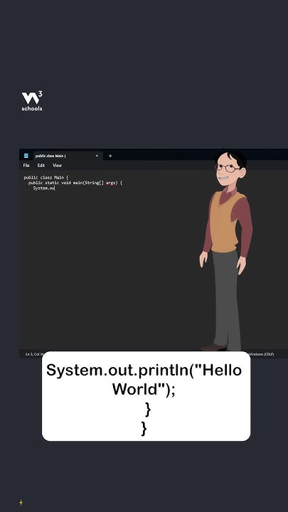 Java Get Started - Part 2 - Write Code - #w3schools #java #programming ...