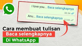 How to Write 'Read More' on WhatsApp | Read More WhatsApp Trick | WhatsApp Tutorial