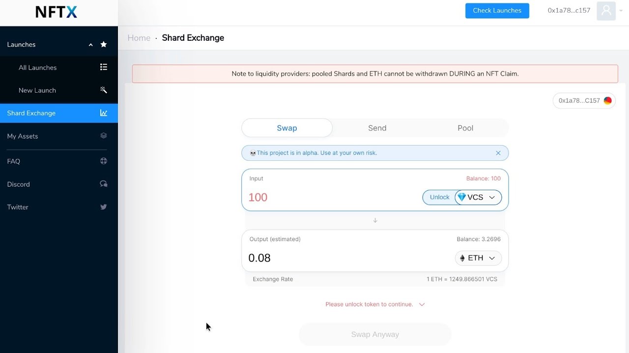 Trading NFT shards on Uniswap using NFTX (Niftex) - YouTube