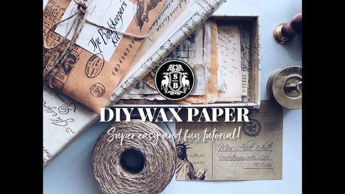 How to Make a Wax Paper for Your Craft Projects 