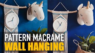DIY Macrame Pattern / How To Decorate Around A Wall Clock