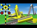 【踏切アニメ】はねる新幹線 Railroad Crossing Train Animation