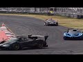 Aston Martin Valkyrie Vs Porsche’s &amp; Mustang On Track|Pagani Utopia Acceleration|LaFerrari Vs Veyron