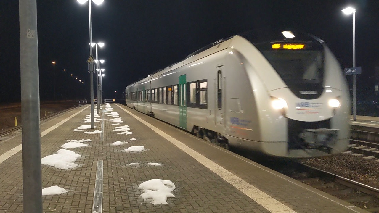 Akku-Triebzüge Baureihe 1440 (Alstom Coradia Continental) als RE 6 Leipzig–Chemnitz