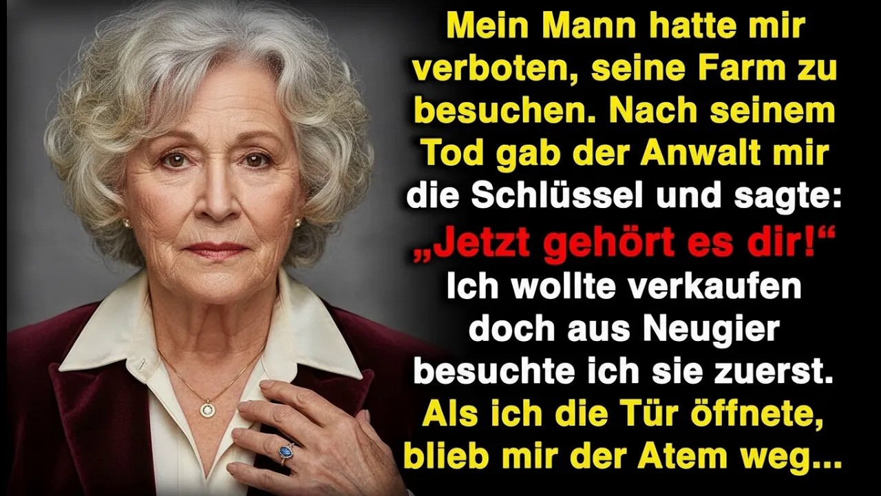 Zwei Wochen nach der Beerdigung saß ich im Büro von Thomas’ Anwalt. Er schob mir eine kleine Schachtel zu: ein Messingschlüssel an einem Holunderzweig, ein versiegelter Umschlag mit meinem Namen....