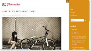 PhotoMaker- Upcoming WordPress Theme