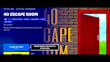 How YOU Can Complete Level 1 in Fortnite 40 ESCAPE ROOM by qtuiii? Tutorial