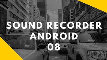 (OLD SERIES) Sound Recorder App For Android Part 8 (Recording Service)