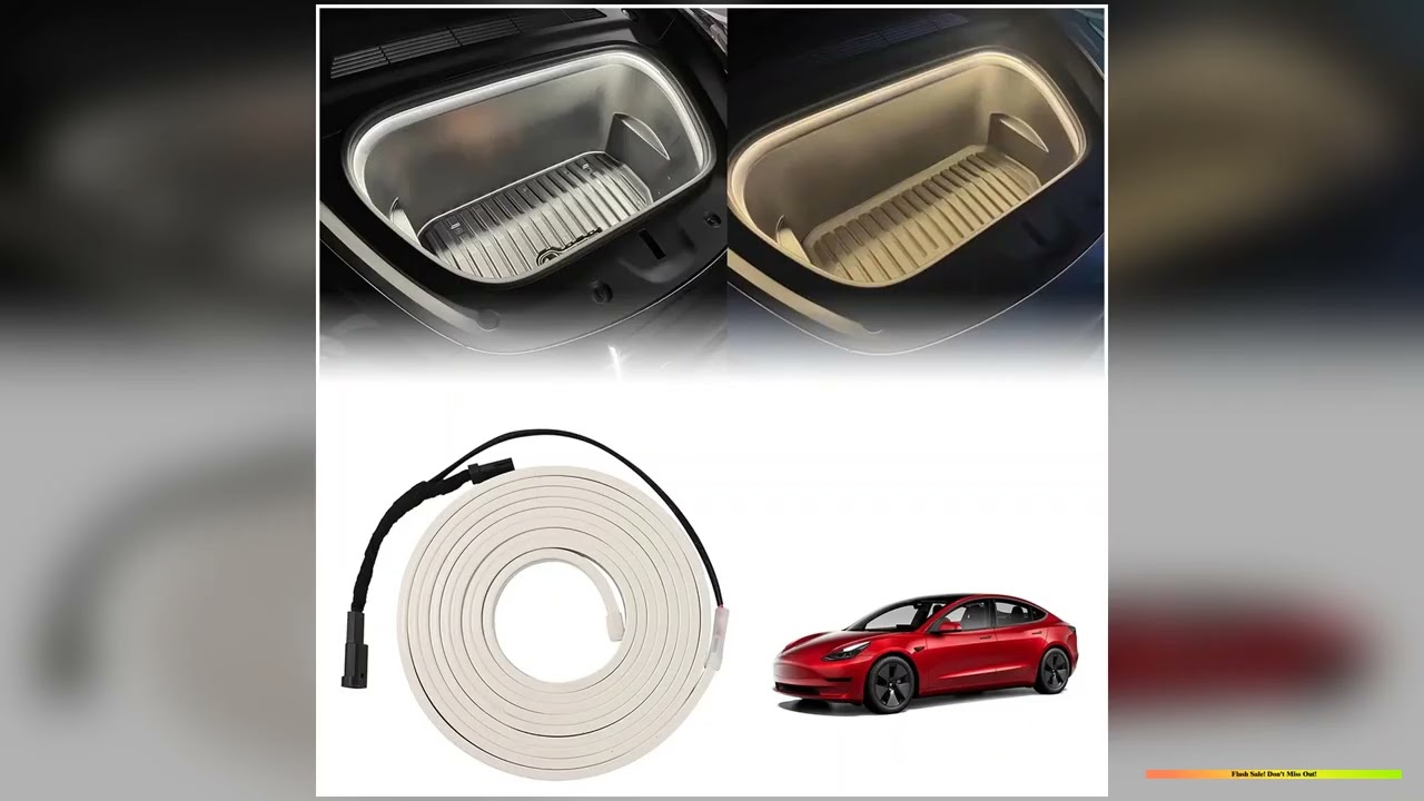 12v Front Trunk Atmosphere Light for Tesla Model 3 Y led interior light Strip Easy Install