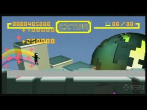 Bit.Trip Runner Nintendo Wii Gameplay - Level 1 Boss