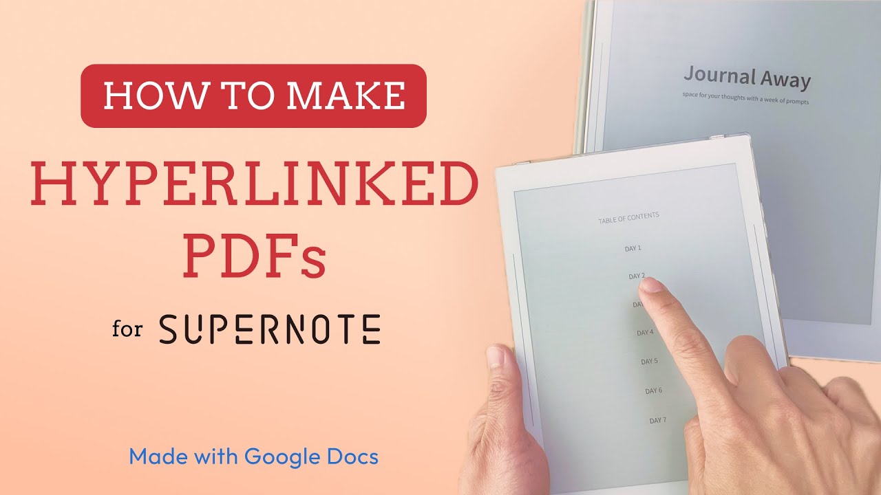 How to Create Hyperlinked PDFs for Supernote (Step-by-Step Guide ...