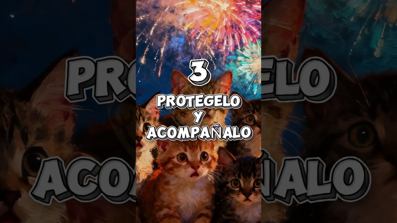 3 cosas que DEBES hacer si tu gato tiene miedo a los fuegos artificiales #gatosasustados #fireworks