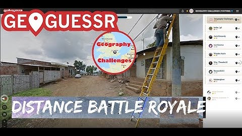 Trying the new DISTANCE Battle Royale format in Geoguessr