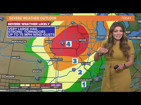 Memorial Day weather: Severe storms heading for upper Midwest - YouTube