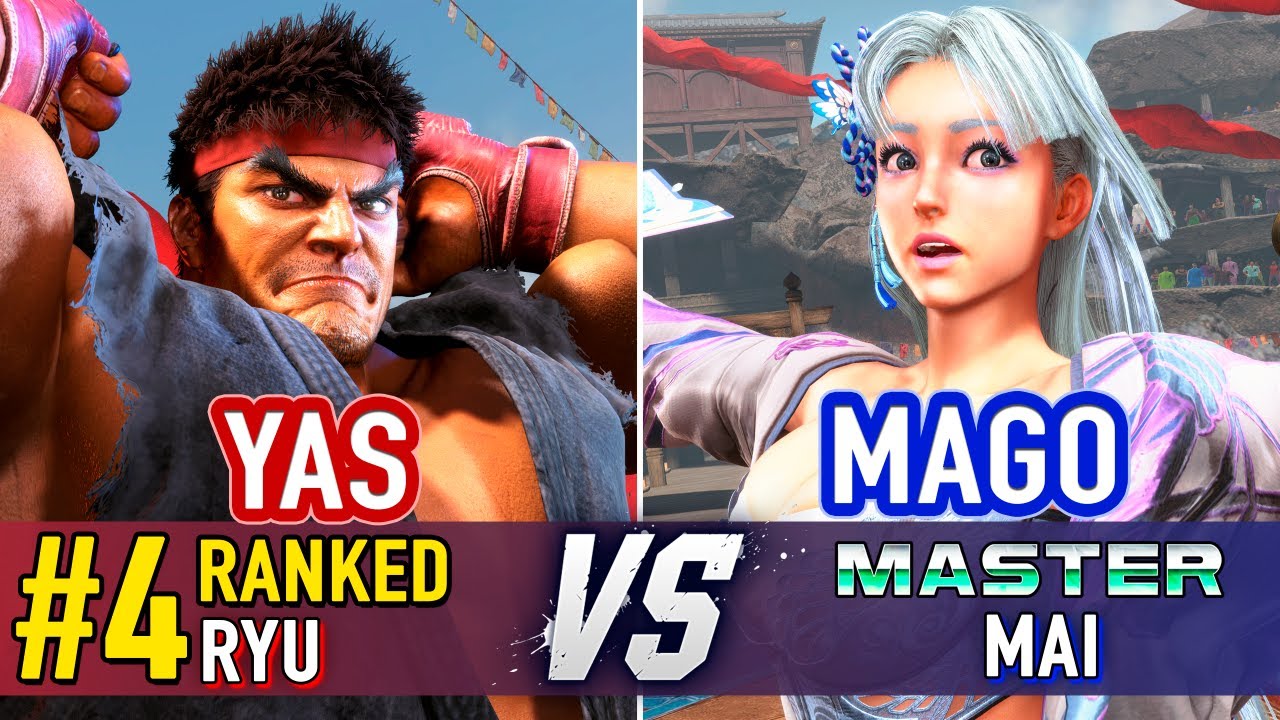 SF6 🤜 YAS (#4 Ranked Ryu) vs MAGO (Mai) 🤛 SF6 High Level Gameplay