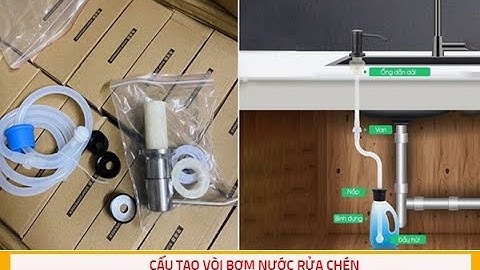 HƯỚNG DẪN LẮP ĐẶT BỘ VÒI BƠM HÚT NƯỚC RỬA CHÉN ĐẦU INOX 304.
