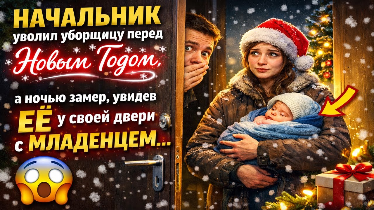 НАЧАЛЬНИК уволил уборщицу перед Новым Годом, а ночью замер, увидев ЕЁ у своей двери с МЛАДЕН