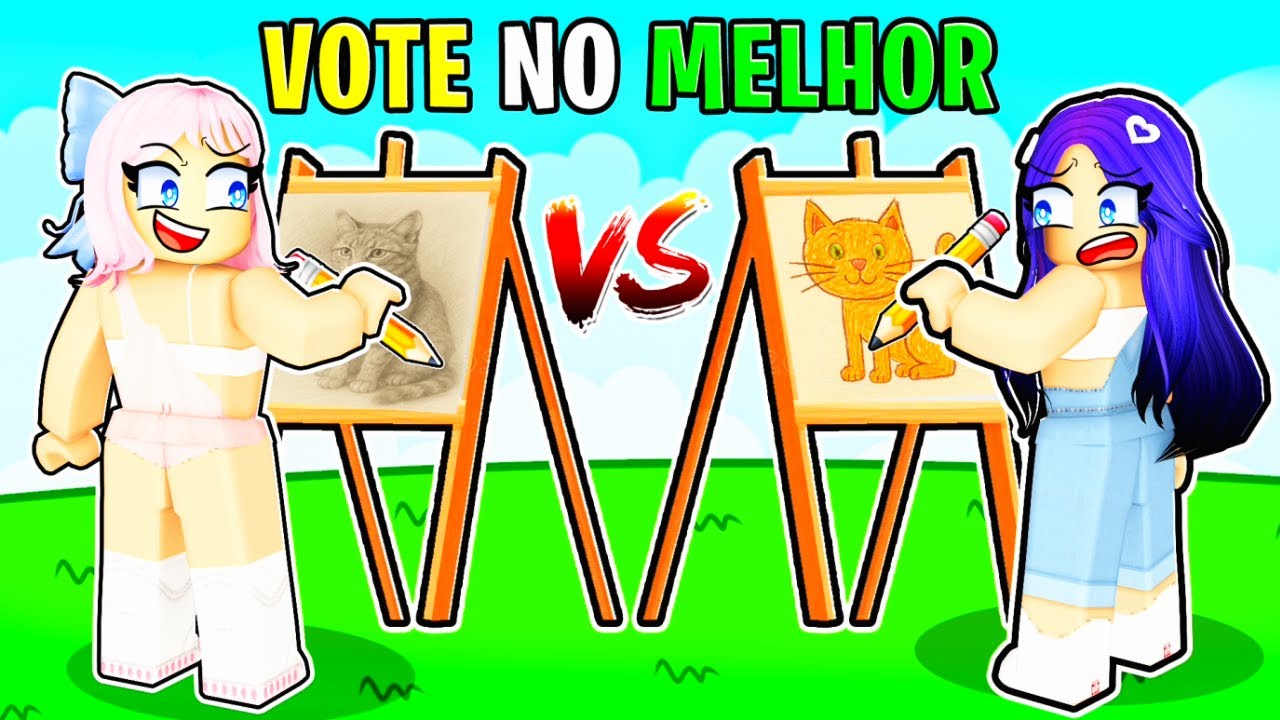 ✏ BATALHA  - QUEM DESENHA MELHOR?? Roblox