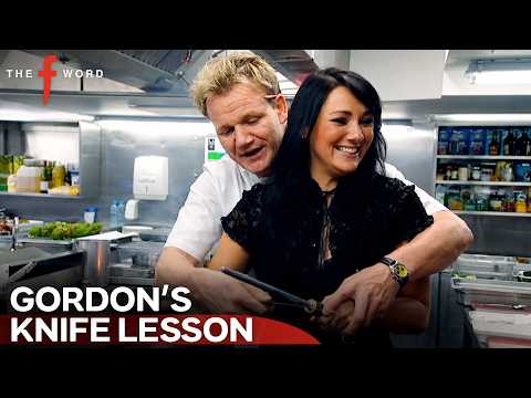Gordon Teaches Martine McCutcheon Knife Skills! | The F Word