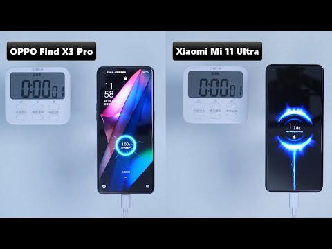 Xiaomi Mi 11 Ultra VS OPPO Find X3 Pro || 67W VS 65W Fast - Charging Speed Test