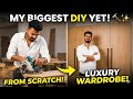 Building a Modern Luxury Wardrobe From Scratch! 🔨✨ #woodworking #viralvideo #sidharthsharmaurnitures