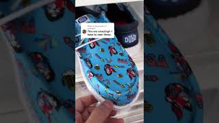 These are the HEYDUDE Wally Novelty Americana Party kicks in Vista Blue – and yes, they’re as fun as