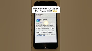 iOS 26 on my iPhone SE 2 🤯