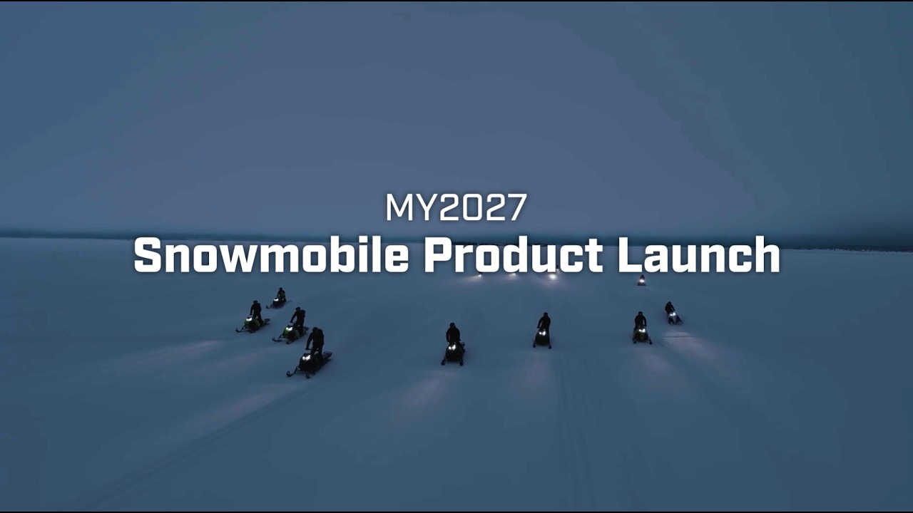 Посмотрите видеоролик о презентации снегохода Arctic Cat 2027.