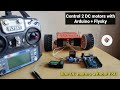 Control Two DC motors using Flysky and Arduino | How to make 4 wheel Robot, RC car[ARDUINO + FLYSKY]