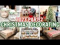 2023 CHRISTMAS DECORATING PART 2 | CHRISTMAS TREE DECORATING + DECORATING THE KIDS&#39; SPACES!