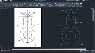 #8 2D AutoCAD Drawing Tutorial In Urdu/Hindi | AutoCAD 2D Practice Drawing | SparkCAD Mechanical
