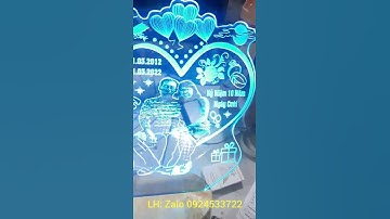 Đèn Ngủ - Đèn LED 3D - Khắc Hình Ảnh - Quà Tặng Lưu Niệm - Tình Yêu 💏💕👨‍❤️‍👨