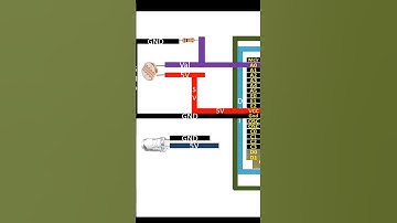 Wiring an LDR light intensity sensor with a PIC16F877A microcontroller. #electronics #iot #project