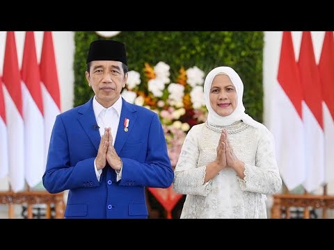 Presiden Jokowi dan Ibu Iriana Ucapkan Selamat Idulfitri 1443 Hijriah, 1 Mei 2022