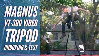 Magnus VT-300 Video Tripod Unboxing & TEST