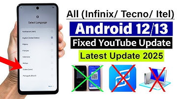 All (Infinix/ Tecno/ Itel) : FRP BYPASS - Fixed YouTube Update | Android 12/13 (without pc)