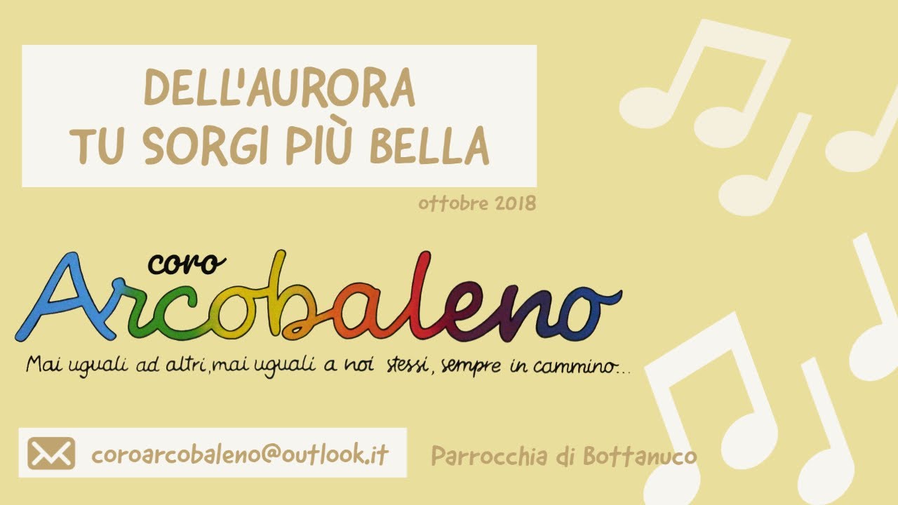 Dell Aurora Tu Sorgi Più Bella Spartito Pdf