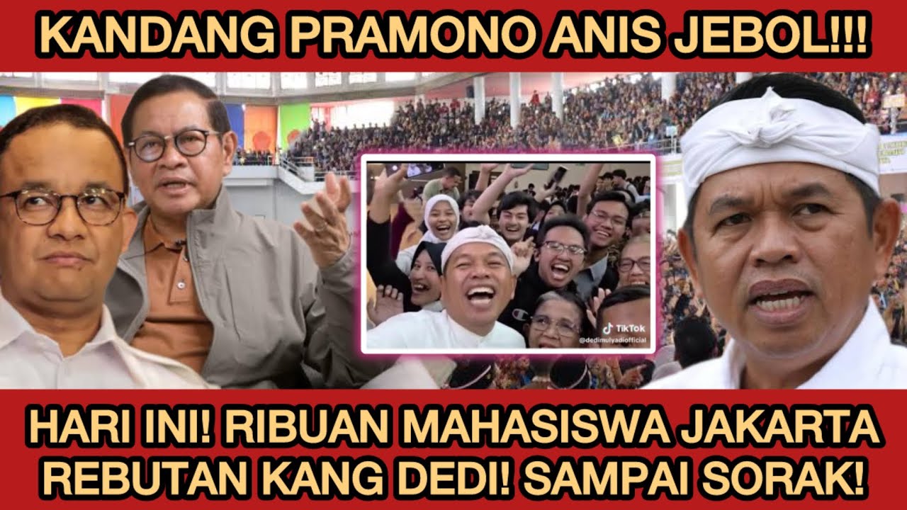 KANG DEDI BIKIN ANIS-PRAMONO EMOSI?! Ribuan Mahasiswa JAKARTA REBUTAN KDM! Sampai Mesra BERDIALOG!!