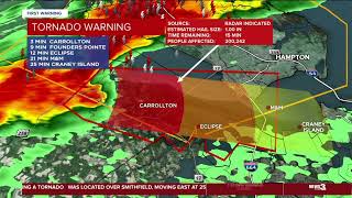 WTKR News 3/WGNT 27 Severe Weather Coverage June 16, 2023