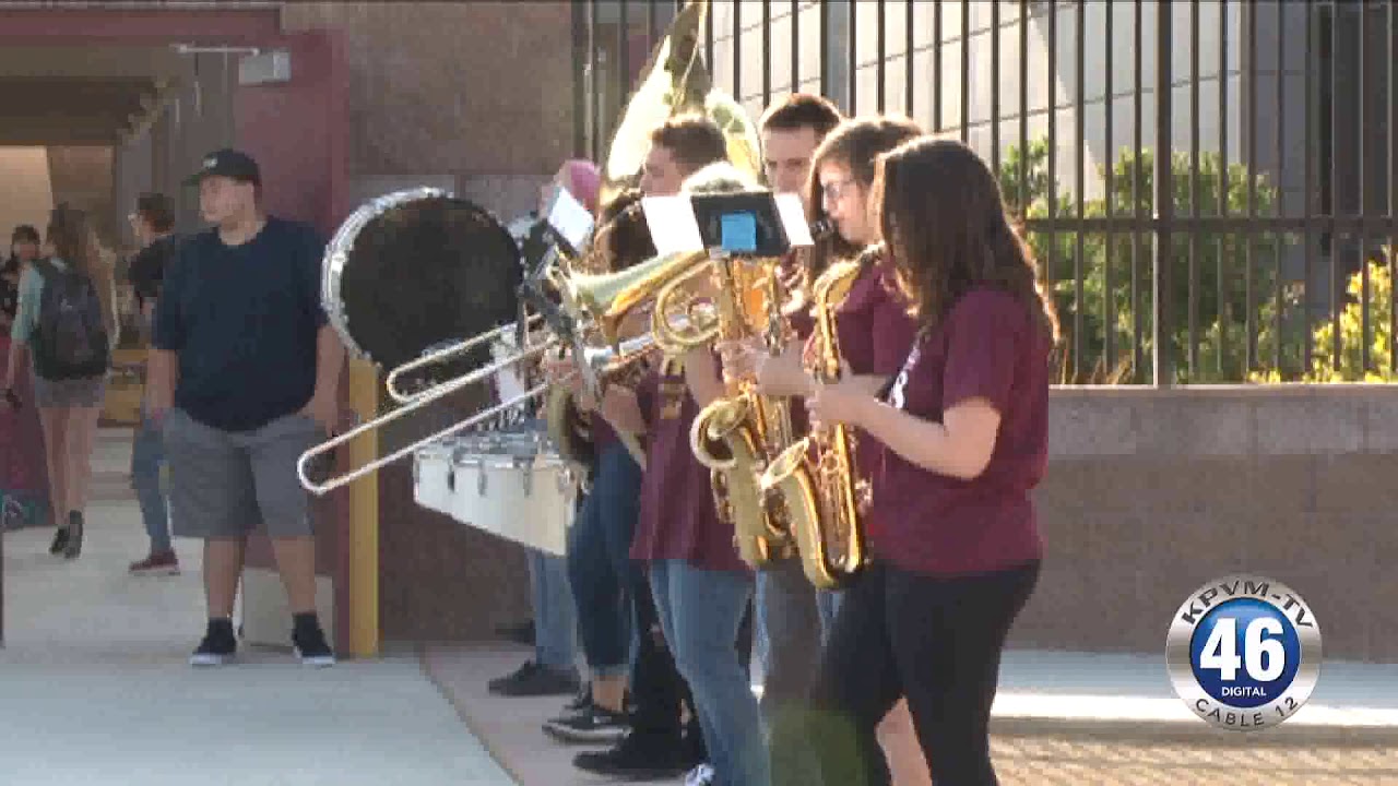 08 13 2018 pahrump valley high school back to school band youtube