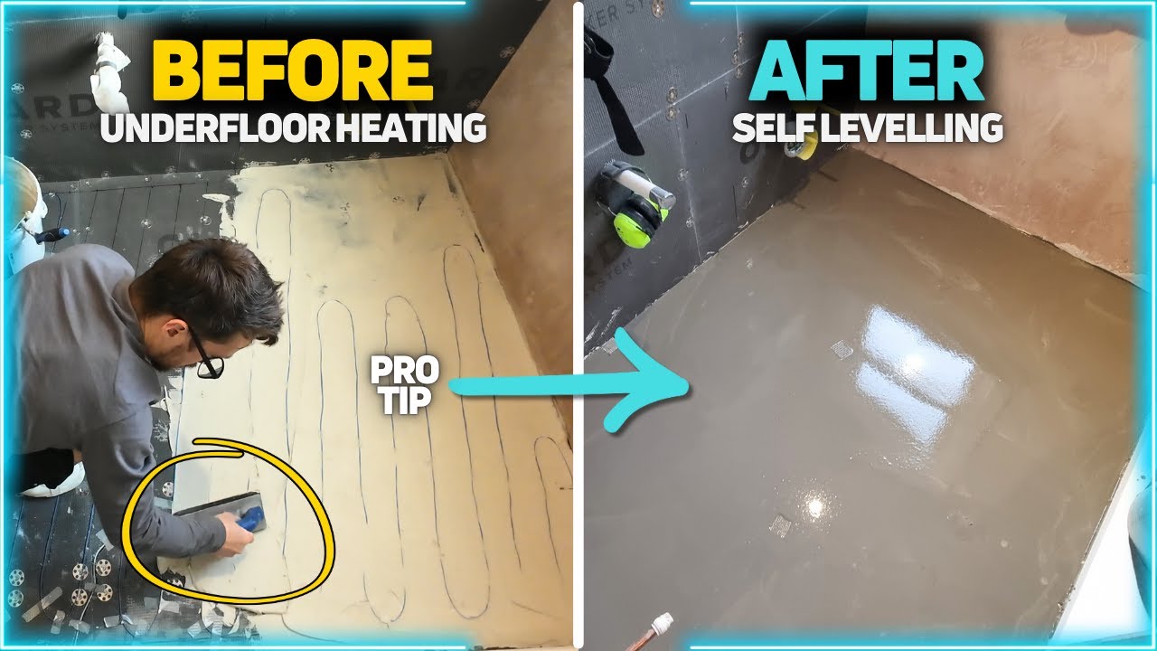 How To Self Level Underfloor Heating Wires (Pro Tips Inside) - YouTube